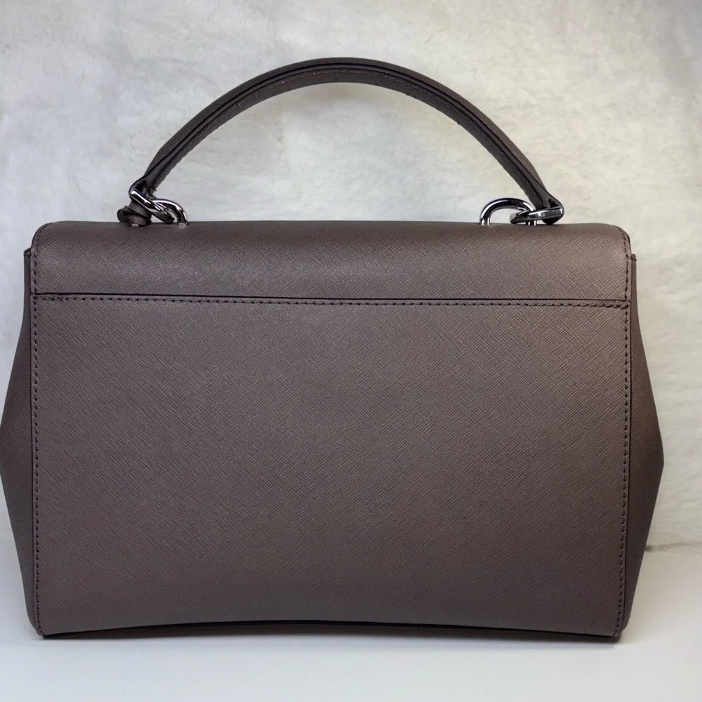 Michael Kors Medium Ava Saffiano Leather Satchel